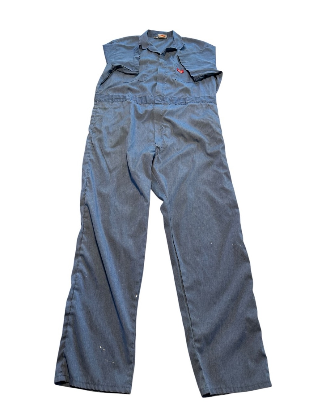 Vintage Dickies Blue Workwear Coveralls Mens 48 Tall Mechanic Utility Jumpsuit